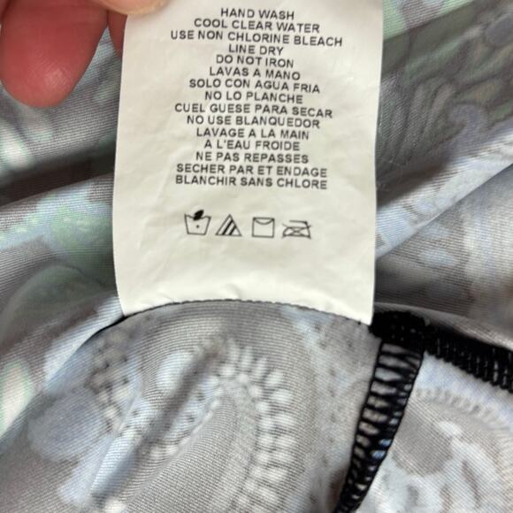 Miraclesuit Tankini Top 8 Tiered Swim Bathing Paisley Floral Beachy Swim Ruffle - Picture 8 of 9